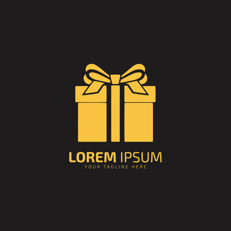 Gift box with bow icon vector, filled flat sign, solid pictogram isolated on white. Symbol, logo illustration.on white backgroundのイラスト素材