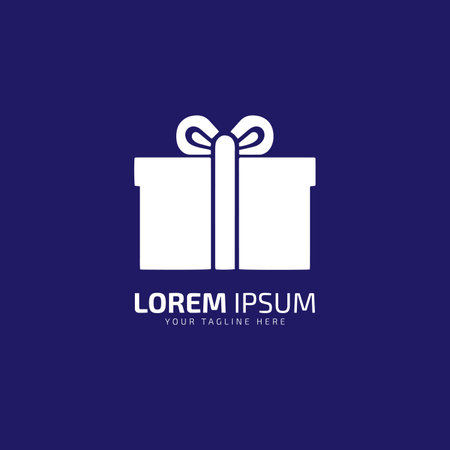 Gift Shop Logo Symbol Template Design Vector, Emblem, Design Concept, Creative Symbol, Iconのイラスト素材