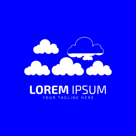 Logo of clouds, Cloud icon, cloud shape. vector of clouds. Cloud icon.のイラスト素材