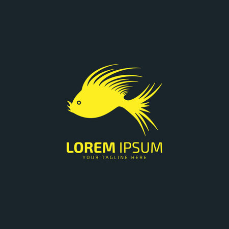 fish logo icon vector design illustration template symbolのイラスト素材