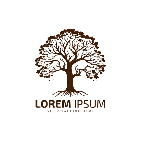 Tree logo vector illustration design illustration template icon symbolのイラスト素材