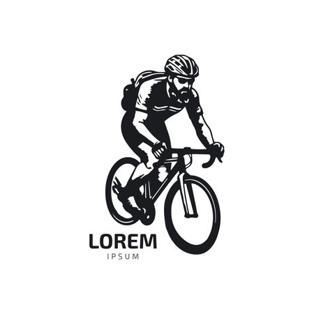 Bicycle logo icon art abstractのイラスト素材
