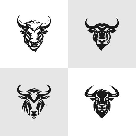 set of logos with buffalo mozzarella cheese, vector simple illustration isolated on a white background, four of the logo for the Italian buffalo mozzarellaのイラスト素材