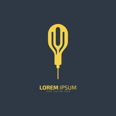 bulb logo icon of electric bulb vectorのイラスト素材