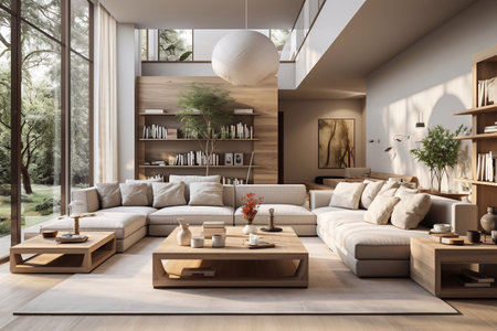 Innovative Room Perspectives Interior Views by Generative AIの素材