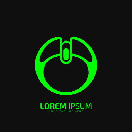 The best of Mouse icon vector, illustration logo template silhouette in trendy style.のイラスト素材