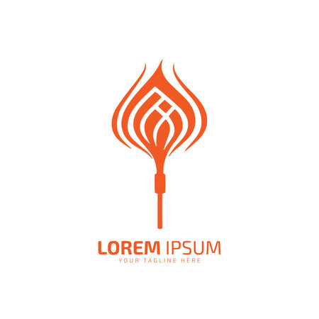 A logo of fire flame vector silhouette icon design template isolatedのイラスト素材