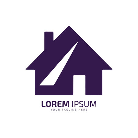 minimal and abstract logo of home iconのイラスト素材