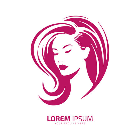 Graceful Woman Silhouette Minimalist Icon Design logo icon silhouette vector isolated designのイラスト素材
