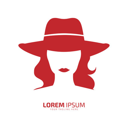 Abstract Vector Beauty Stylish girl woman lady Silhouette logo icon silhouette vector isolated designのイラスト素材