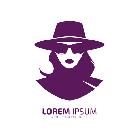 Abstract Woman Portrait Vector Logo logo icon silhouette vector isolated designのイラスト素材