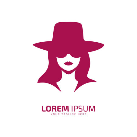Graceful Woman Silhouette Minimal Icon logo icon silhouette vector isolated designのイラスト素材