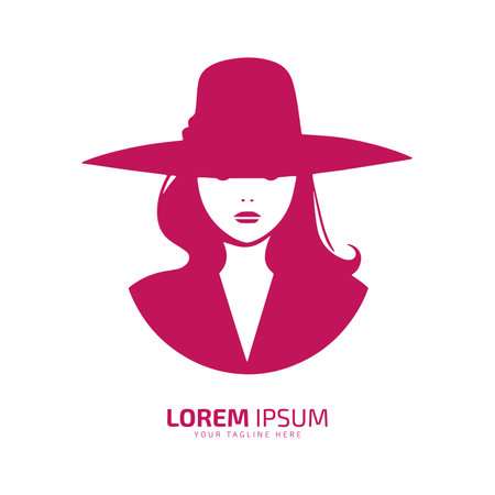 Graceful Woman Silhouette Minimalistic Art logo icon silhouette vector isolated designのイラスト素材