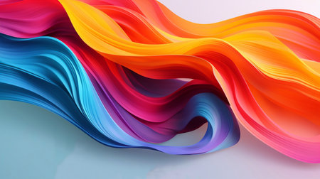 A image of abstract background wave shape wavy style wallpaper Generative AIの素材