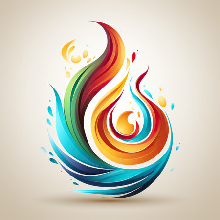 Painter Odyssey Glowing Abstract Image in Realistic Detail Generative AIの素材