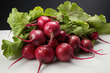 A picture of Beetroot on white background Generative AIの素材