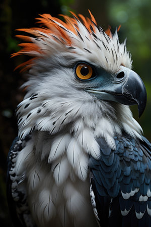 Closeup Photo of Harpy Eagle Harpia harpyja a Realistic View of Eagle Species Generative AIの素材