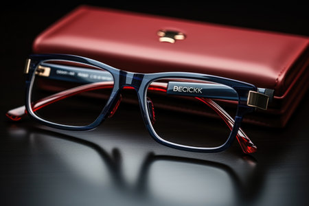 Photo of glasses book or wallet Generative AIの素材