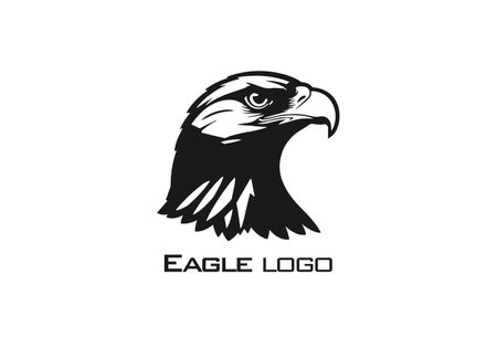 Eagle icon isolated vector silhouette designのイラスト素材