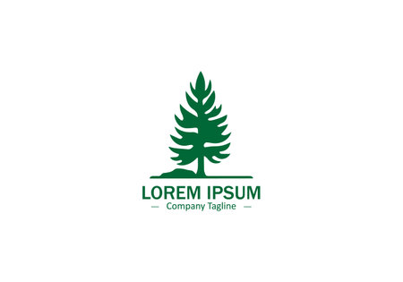 Simple and Modern Tree Vector Icon for Abstract Logo Designsのイラスト素材