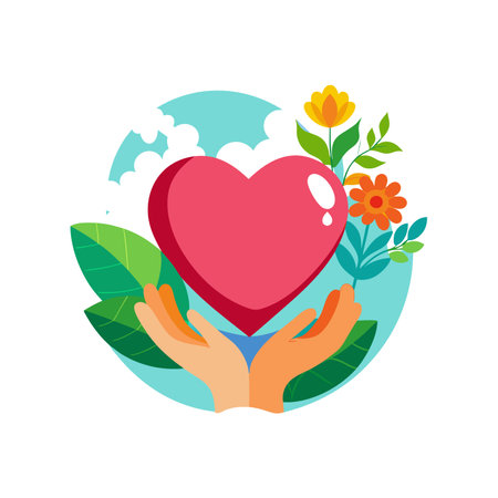World Blood Donor Day banner . Blood donation concept for june 14. Give blood give life. world blood donor day awareness. care your life with flowersのイラスト素材