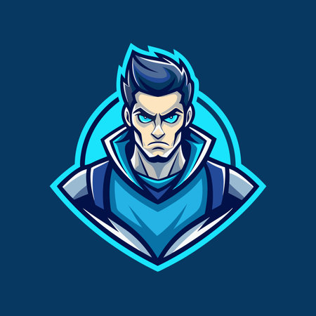 Man mascot logo icon vector designのイラスト素材