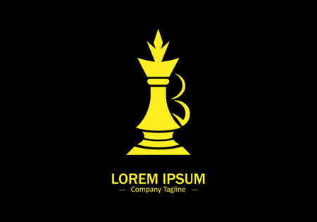 Minimal abstract logo of Trophy icon vector design on black backgroundのイラスト素材