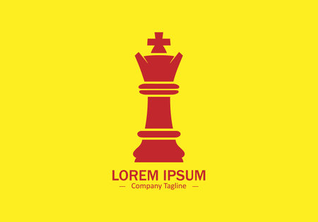 Minimal abstract logo of Trophy icon vector design on yellow backgroundのイラスト素材