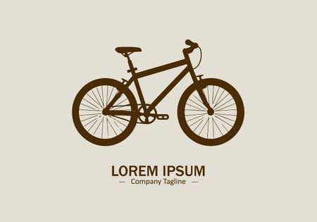 Icon of Cycle vector design logo silhouette modern style on white backgroundのイラスト素材