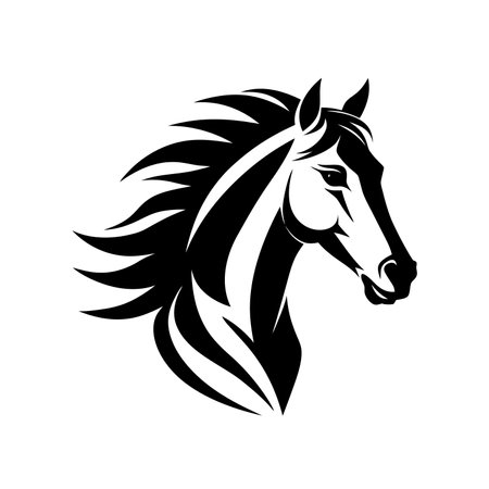 Logo of Horse Icon Vector Silhouette Modern Trendyのイラスト素材