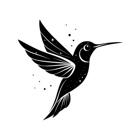 Logo of Hummingbird Icon Vector Silhouette Modern Trendyのイラスト素材