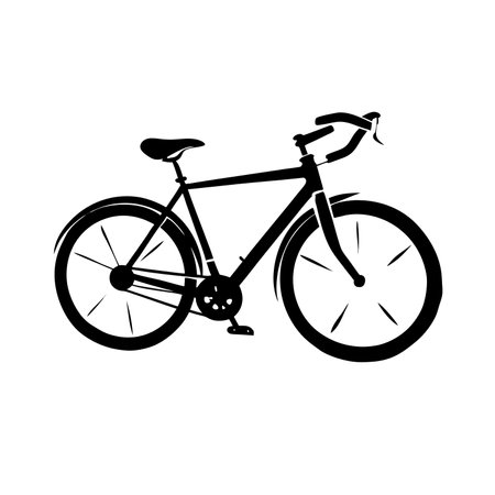 Bicycle Icon Vector Silhouette Logo Design Symbolのイラスト素材