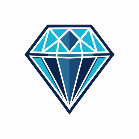 diamond logo icon vector isolatedのイラスト素材
