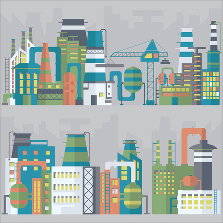 factory for manufacturing productsのイラスト素材