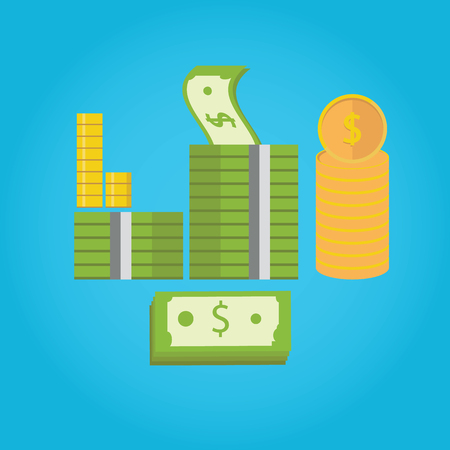 Modern vector illustration of moneyの写真素材