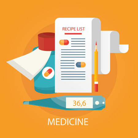 Modern vector illustration of health care services, health monitoring, doctorのイラスト素材