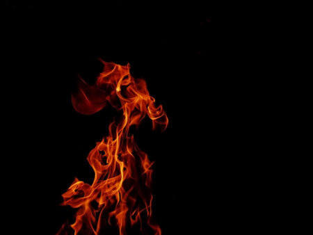 Abstract blaze fire flame texture for banner background.Strange shape lights.