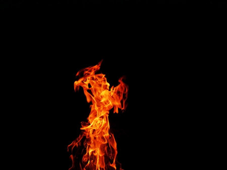 Abstract blaze fire flame texture for banner background.Strange shape lights.の写真素材