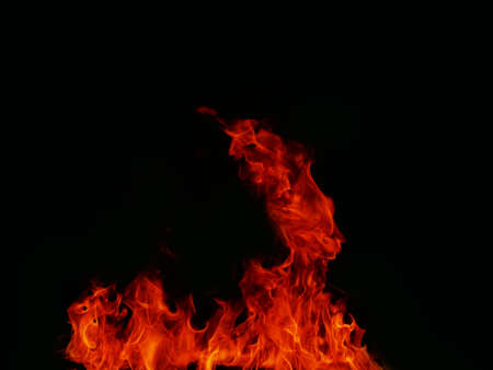 Blaze fire flame texture for banner background.