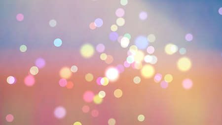 Bokeh backgrounds are bursting with color and glamor like a celebration. Suitable for advertising background.の写真素材