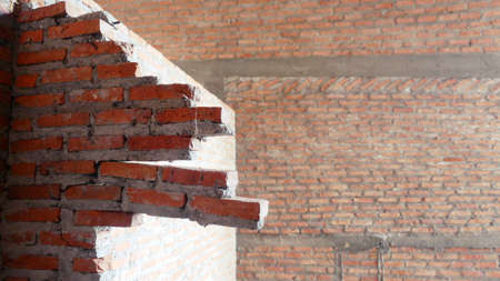 Unconventional building site The masonry was neglected, irresponsible, not progressing, only half...