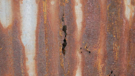 Rusty old metal texture background for interior exterior and industrial construction concept design.