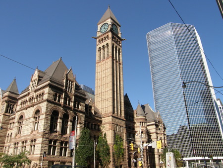 Historic Toronto City Hall in Canadaの写真素材
