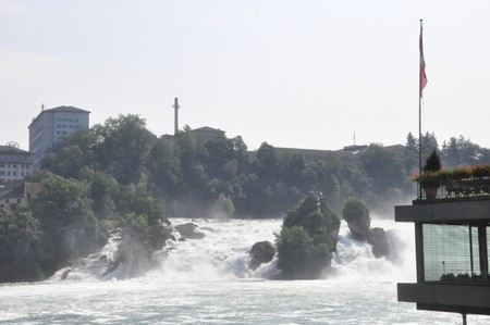 Rhine Falls at Switzerland and Germanyの写真素材