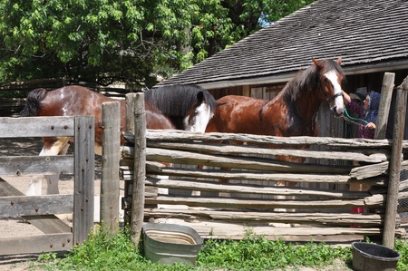 Black Creek Pioneer Village in Toronto, Canadaのeditorial素材
