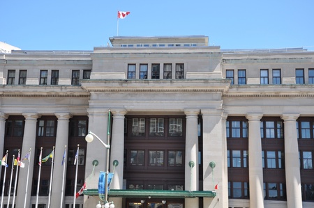 Downtown Ottawa in Canadaの写真素材