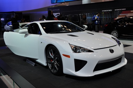 NEW YORK - APRIL 11: Lexus LFA Concept Car at the 2012 New York International Auto Show running from April 6-15, 2012 in New York, NY.のeditorial素材