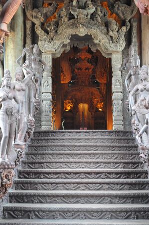 Sanctuary of Truth in Pattaya, Thailandの写真素材