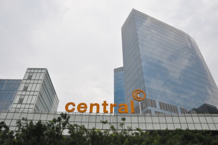 SINGAPORE - AUGUST 16  The Central in Singapore as seen on August 16, 2012  It is a commercial and residential building located on Eu Tong Sen Street, opposite Clarke Quay along the Singapore River のeditorial素材