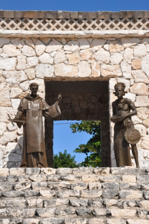 Mayan Ruins in Cozumel, Mexicoの写真素材